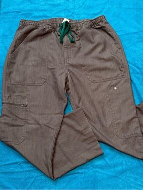 Figs Scrubs Gray Pants Large
